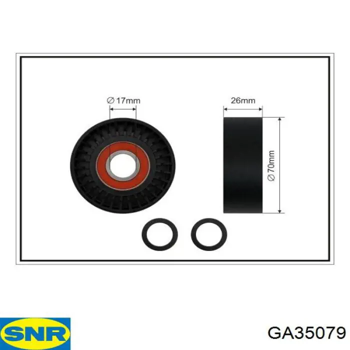 GA35079 SNR натяжной ролик