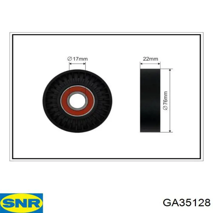 Роликовий модуль натяжителя ремня SNR GA35128 цена, от 120.07 USD