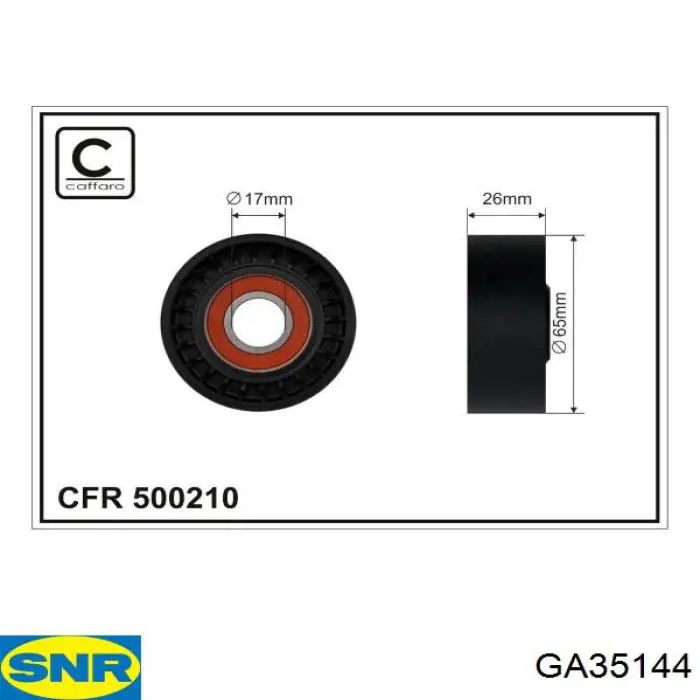 GA351.44 SNR reguladora de tensão da correia de transmissão