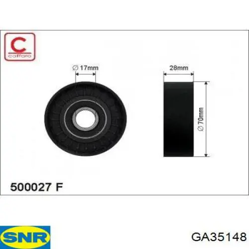 Роликовий модуль натяжителя ремня Maxgear 540701 цена, от 62.28 USD