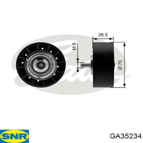 Купить 1015375 Ford Паразитный ролик