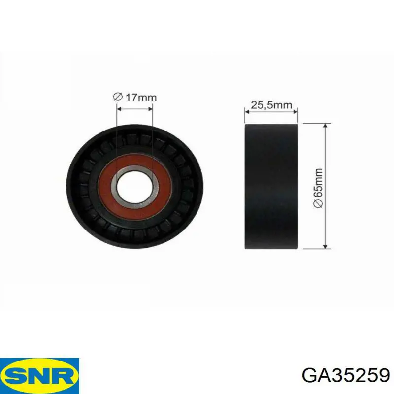Натяжная планка поликлинового ремня SNR GA35259