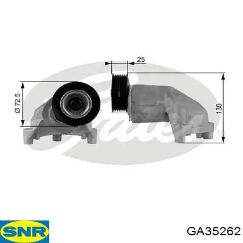Роликовий модуль натяжителя ремня SNR GA35262 цена, от 63.03 USD