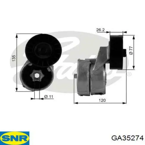 GA35274 SNR натяжитель приводного ремня