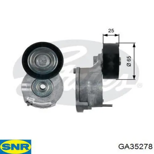 Роликовий модуль натяжителя ремня SNR GA35278 цена, от 33.68 USD