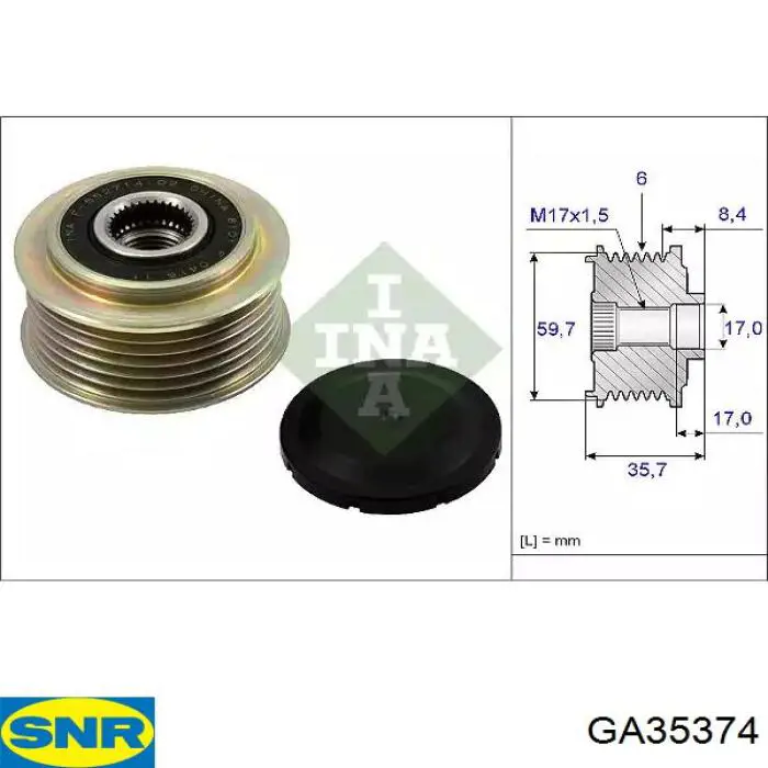 Паразитный ролик GA35374 SNR