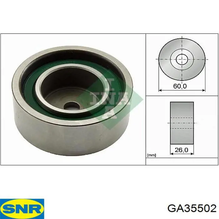 GA35502 SNR натяжной ролик