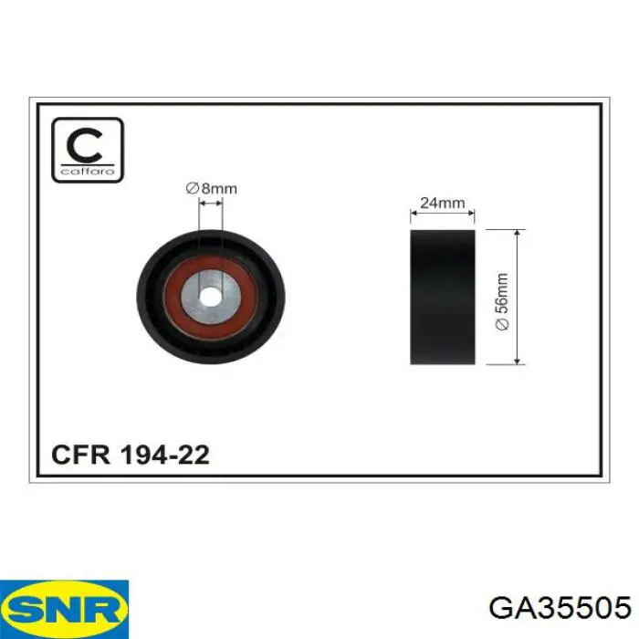 Натяжной ролик SNR GA35505 цена, от 11.23 USD