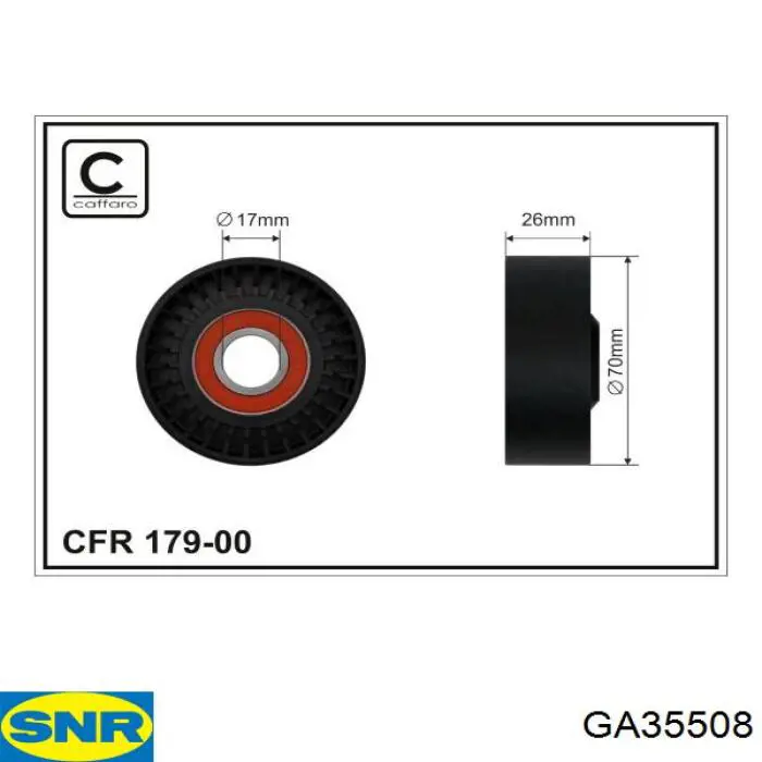 GA35508 SNR натяжной ролик