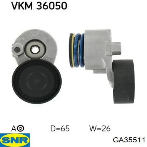 Роликовий модуль натяжителя ремня SNR GA35511 цена, от 47.76 USD