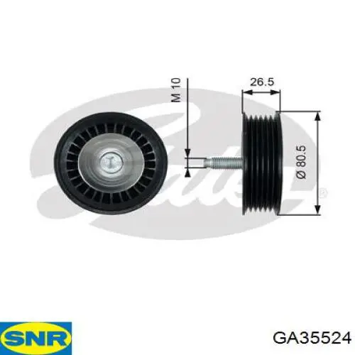 Паразитный ролик приводного ремня SNR GA35524 цена, от 30.18 USD