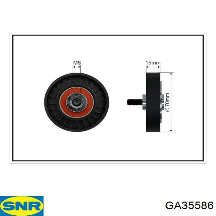 GA35586 SNR паразитный ролик
