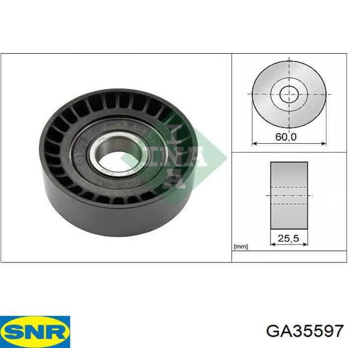 Купить GA35597 SNR Паразитный ролик