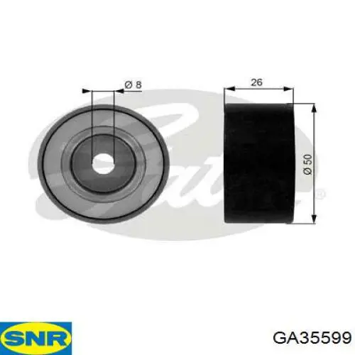Паразитный ролик приводного ремня SNR GA35599 цена, от 31.63 USD