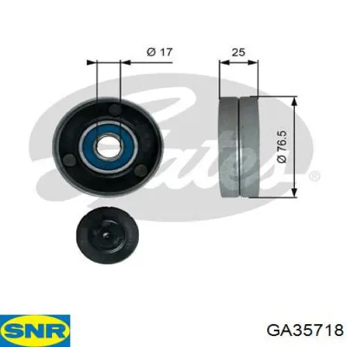 Паразитный ролик приводного ремня SNR GA35718 цена, от 20.70 USD