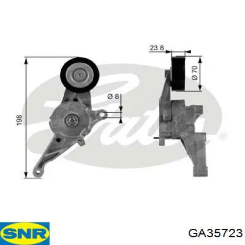 GA357.23 SNR натяжитель приводного ремня