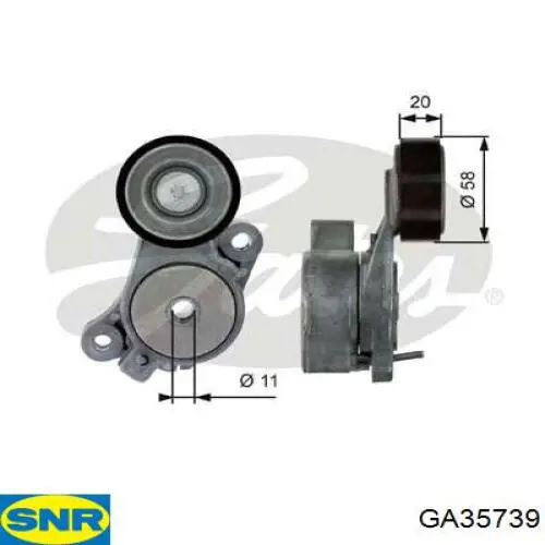 GA35739 SNR натяжной ролик