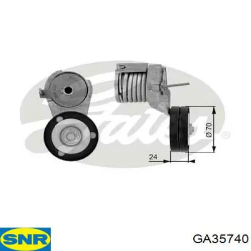 Роликовий модуль натяжителя ремня SNR GA35740 цена, от 46.05 USD