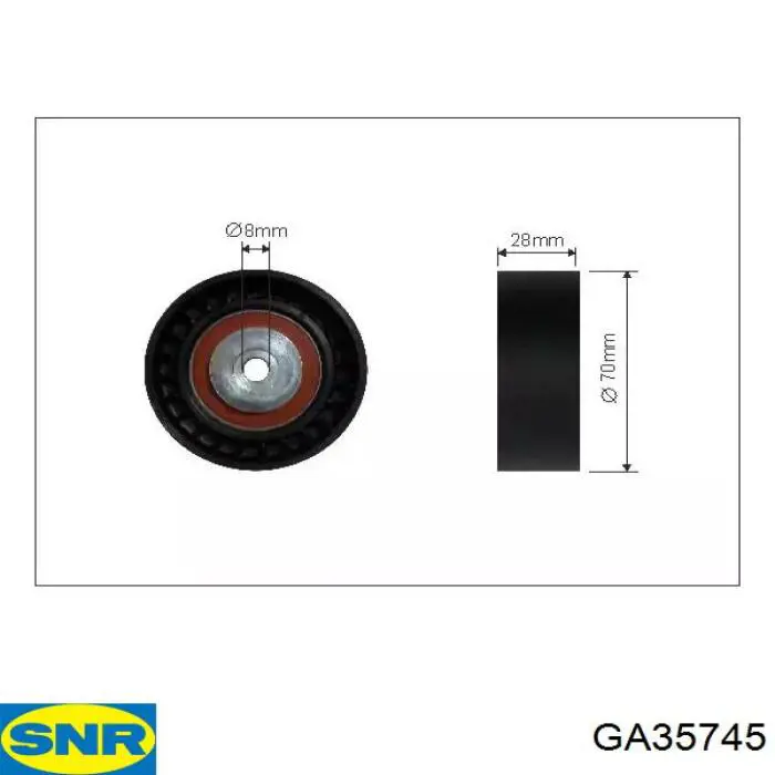 Паразитный ролик GA35745 SNR