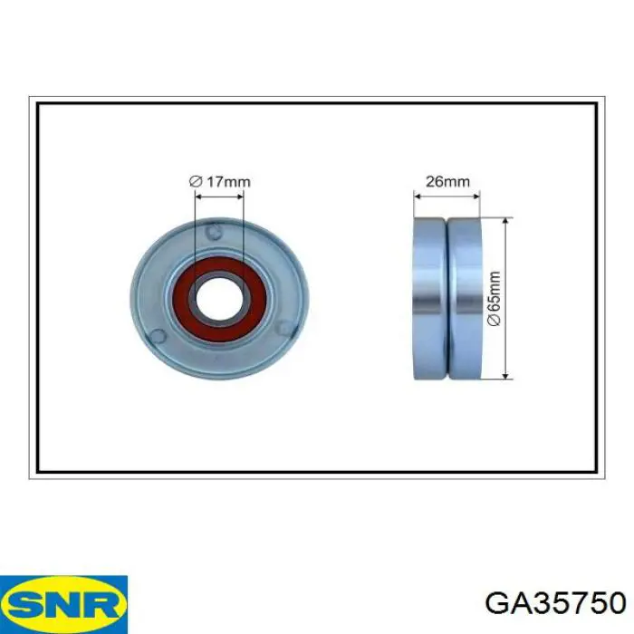 GA357.50 SNR натяжной ролик