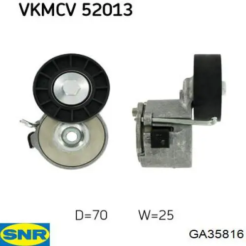 GA358.16 SNR reguladora de tensão da correia de transmissão