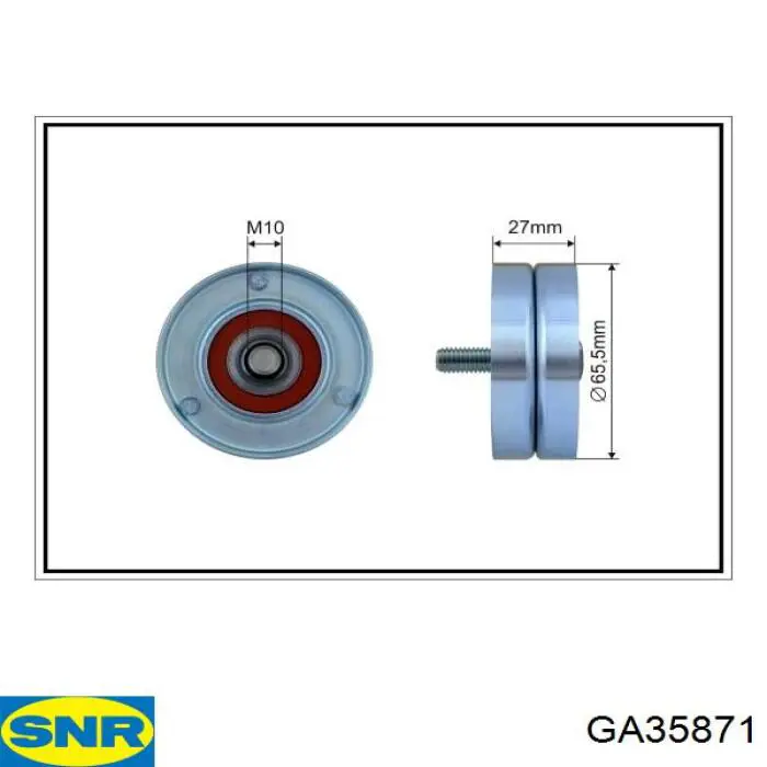 Натяжная планка поликлинового ремня SNR GA35871