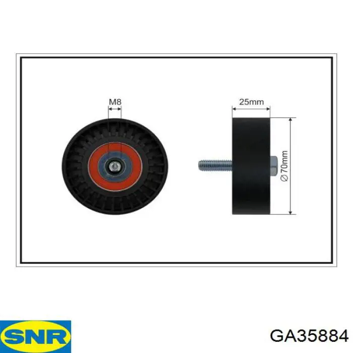 Натяжной ролик SNR GA35884 цена, от 15.22 USD