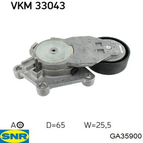 Роликовий модуль натяжителя ремня SNR GA35900 цена, от 32.10 USD