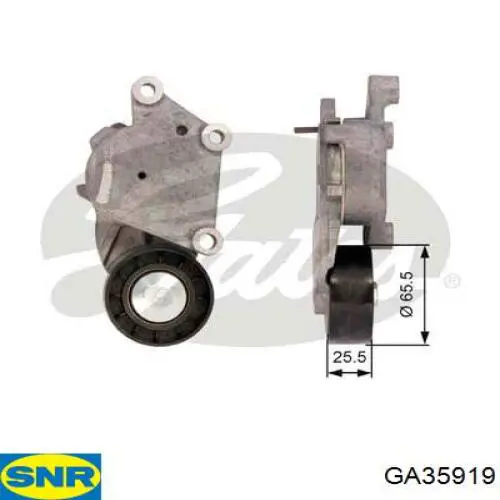 Роликовий модуль натяжителя ремня SNR GA35919 цена, от 37.65 USD