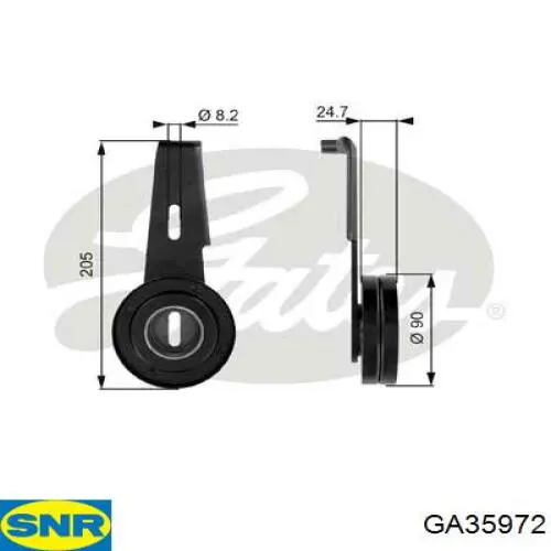 Натяжной ролик 67626 GKN-Spidan