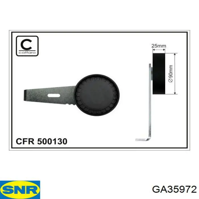 Ролик натяжителя приводного ремня GKN-Spidan 67626