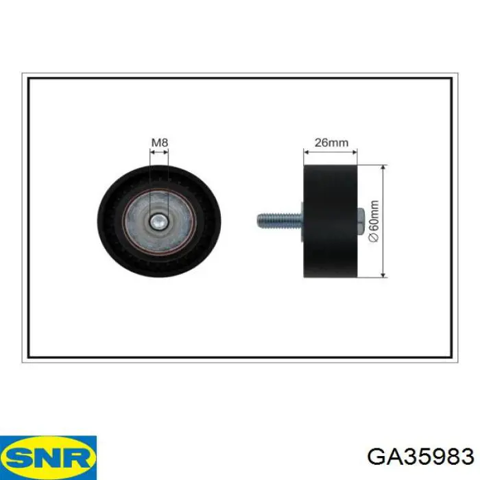 GA35983 SNR натяжной ролик