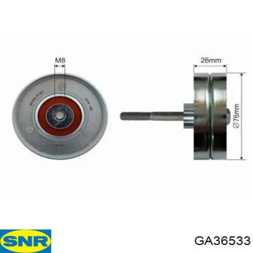 Паразитный ролик приводного ремня SNR GA36533 цена, от 33.15 USD