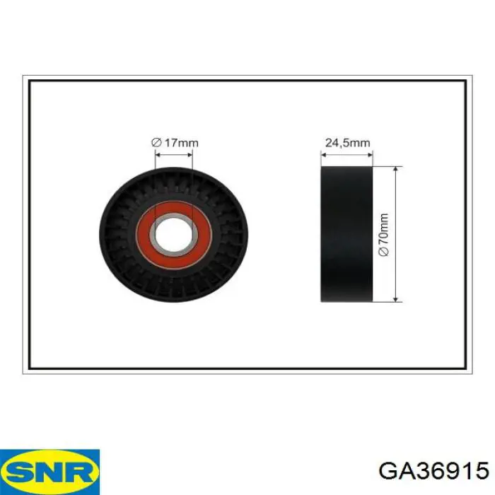 Натяжной ролик SNR GA36915 цена, от 10.71 USD