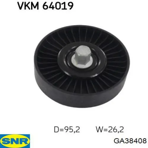 Паразитный ролик приводного ремня SNR GA38408 цена, от 14.87 USD