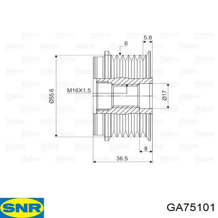 GA75101 SNR