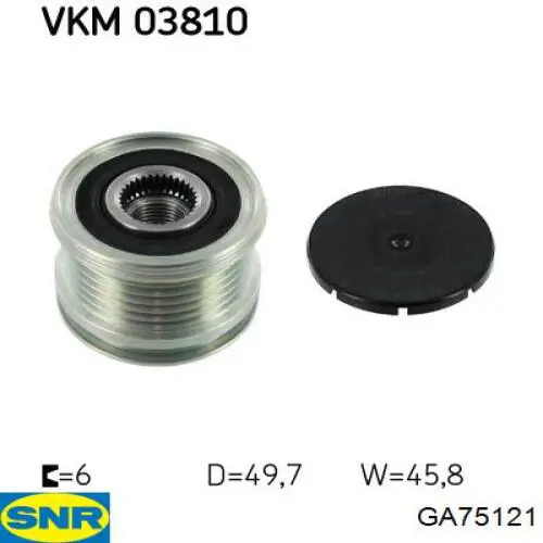 Инерционный шкив SNR GA75121 цена, от 21.84 USD