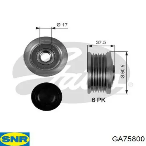 Инерционный шкив SNR GA75800 цена, от 26.26 USD