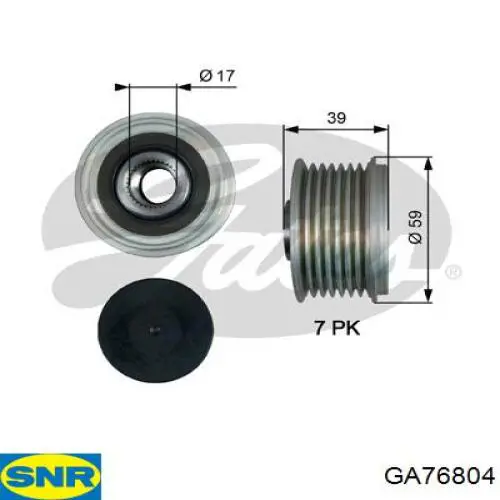 Муфта генератора SNR GA76804