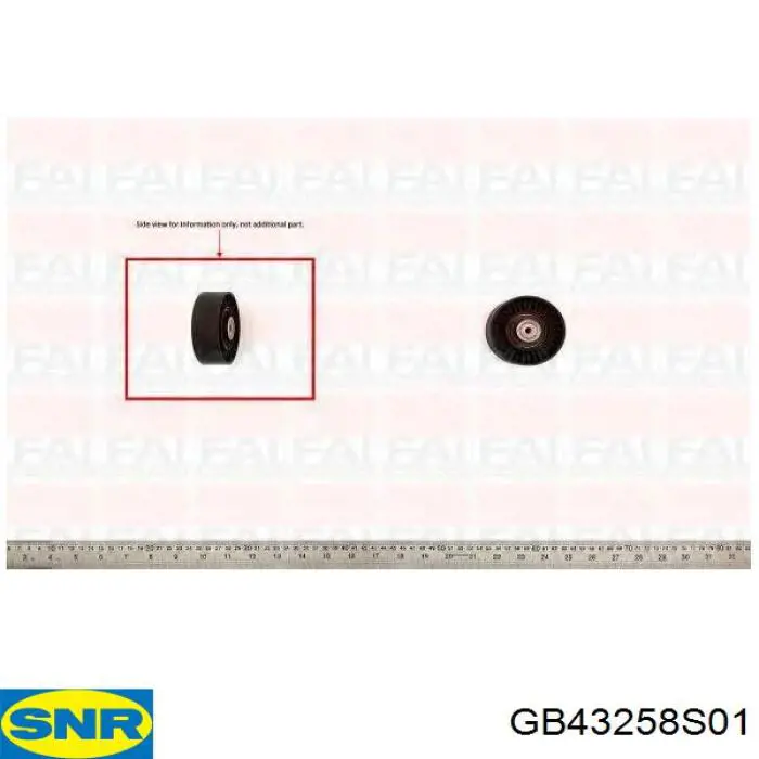 GB43258S01 SNR подшипник ступицы передней