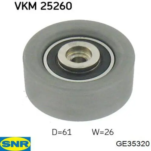 Обводной ролик ремня ГРМ SNR GE35320 цена, от 20.56 USD