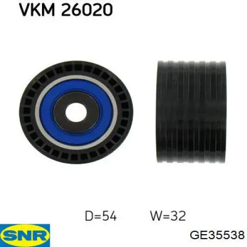 Обводной ролик ремня ГРМ SNR GE35538 цена, от 9.61 USD