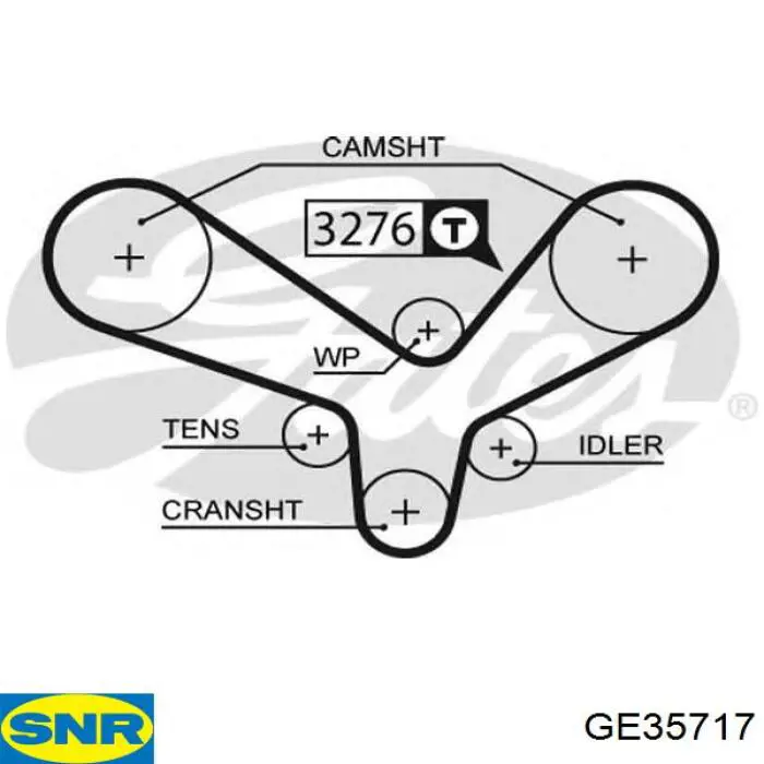 Ролик ремня ГРМ, паразитный SNR GE35717