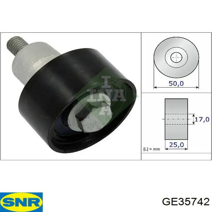 Rodillo intermedio de correa dentada GE35742 SNR