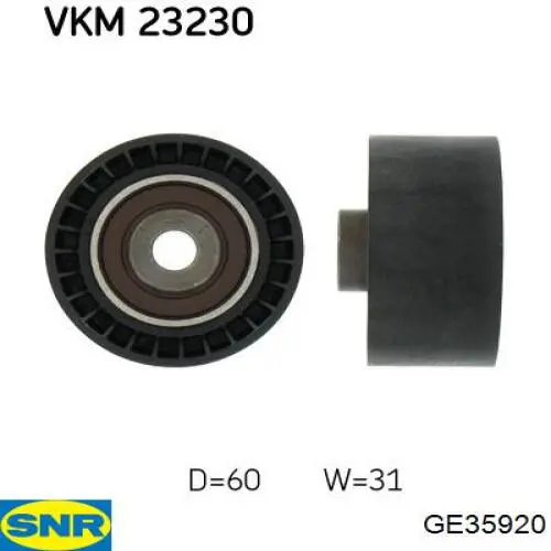 Rodillo intermedio de correa dentada GE35920 SNR