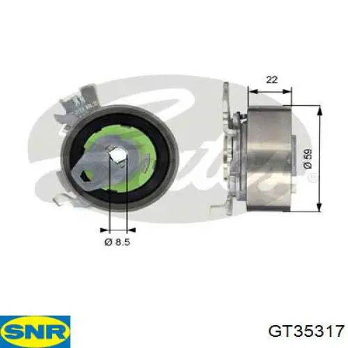 Купить GT35317 SNR Натяжитель ремня ГРМ
