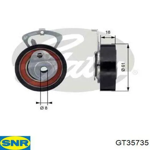 GT357.35 SNR ролик грм