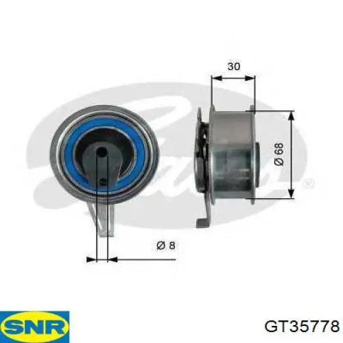 Tensor de la correa de distribución GT35778 SNR