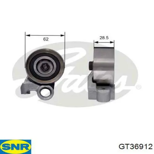 GT36912 SNR Ролик натяжителя ремня ГРМ
