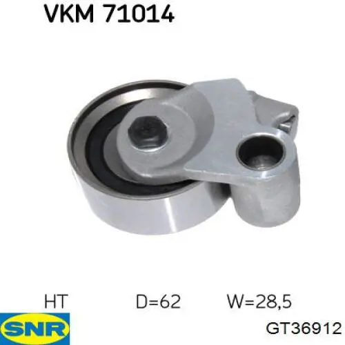 Ролик натяжителя ремня газораспределения SNR GT36912 цена, от 22.98 USD